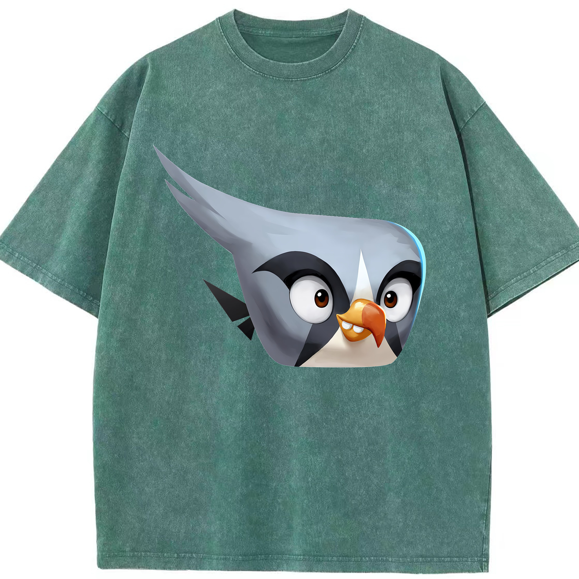 （画像用） Angry Birds アングリーバード 綿100% ヴィンテージ風 半袖Tシャツ（フロントプリント）